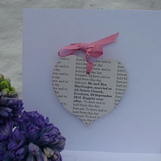 personalised secret message wedding card by seahorse