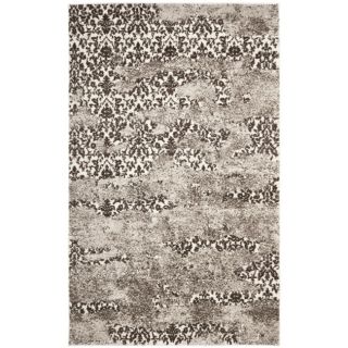 Deco Inspired Beige/ Light Grey Abstract Rug (5 X 8)
