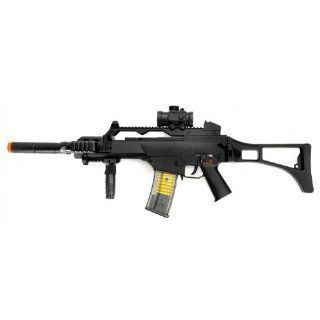 Double Eagle M85P Electric Airsoft Gun Full Auto FPS 260, Loaded w/ Tactical Accessories  Airsoft Rifles  Sports & Outdoors