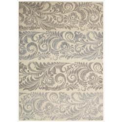Nourison Utopia Ivory Abstract Accent Rug (26 X 42)