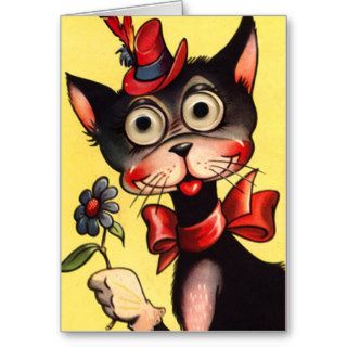 vintage punk valentine kitty cards