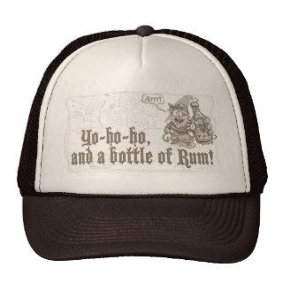 Yo Ho Ho Bottle of Pirate Rum Hats