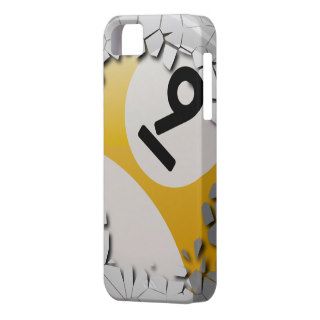 Cracked Shell Break Out Number 9 Billiards Ball iPhone 5 Covers