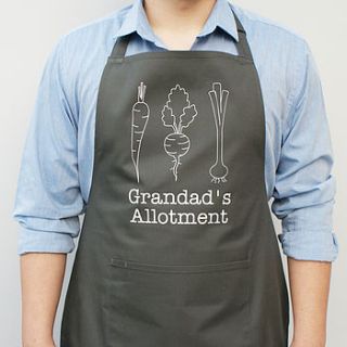 personalised allotment apron by sparks clothing