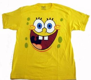 Spongebob Squarepants Youth T shirt, Yellow, Extra Large Youth (18 20) Movie And Tv Fan T Shirts Clothing