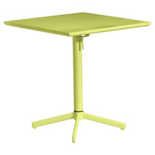 dCOR design Big Wave 27.6 Square Folding Table 70304 Color Lime