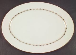 Lenox China Romance 17 Oval Serving Platter, Fine China Dinnerware   Rosebuds I