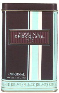 Bellagio Sipping Chocolate, 9 Ounce Tins (Pack of 4)  Hot Cocoa Mixes  Grocery & Gourmet Food