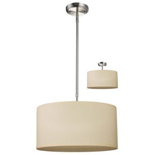 Albion 3 light Nickel Pendant