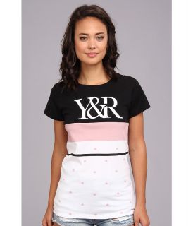 Young & Reckless Candy Striper Tee Womens T Shirt (Black)