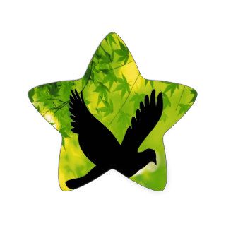 bird flying to freedom peace joy sticker