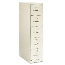 Hon 210 Series Five drawer Suspension File Cabinet In Putty