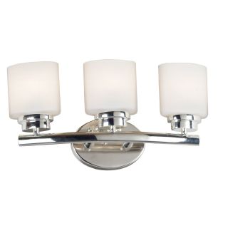 Bow 9 inch High With Polished Nickel Finish 3 light Vanity