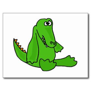 XX  Funny Baby Alligator Cartoon Postcards