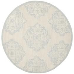 Hand hooked Chelsea Ivory Wool Rug (4 Round)