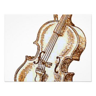 Bass Violin Personalized Invitation