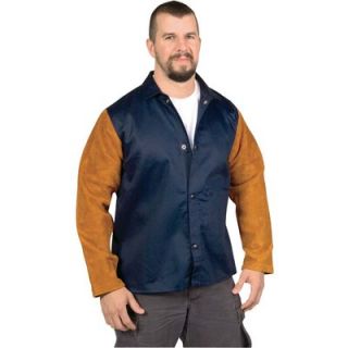 Steiner Weldlite Plus Heavy-Duty Cotton Jacket w/Leather Sleeves  Protective Welding Gear