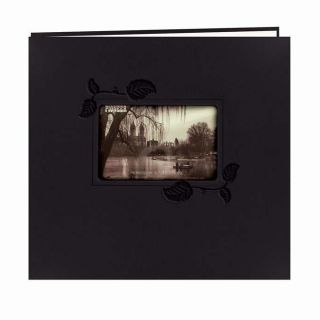 Pioneer Photo Albums Black Leatherette Memory Book (20 Bonus Pages)