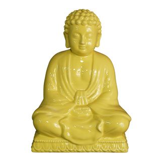 Yellow Ceramic Buddha