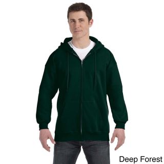 Hanes Hanes Mens Ultimate Cotton 90/10 Full zip Hooded Jacket Green Size 3XL
