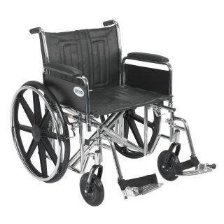 Sentra Ec Heavy Duty Wheelchair With Swing away Footrests