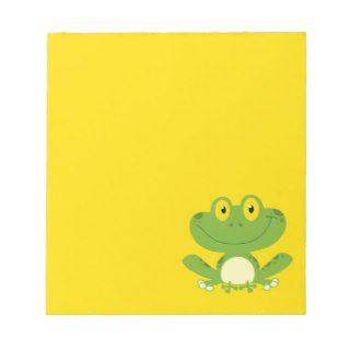 Cute Green Frog Notepads