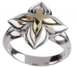 Ann King Sterling & 18K Lily Fashionista Ring —
