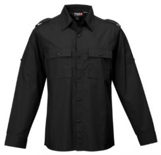 Tri Mountain Men's Roll Up Sleeves Slim Fit Patch Pockets Shirt Clothing