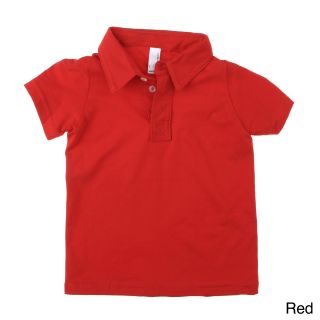American Apparel American Apparel Kids Fine Jersey Leisure Polo Shirt Red Size 2T