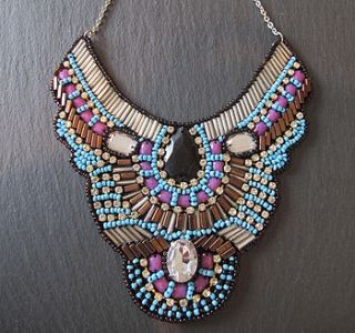 jewel statement necklace by molly & pearl