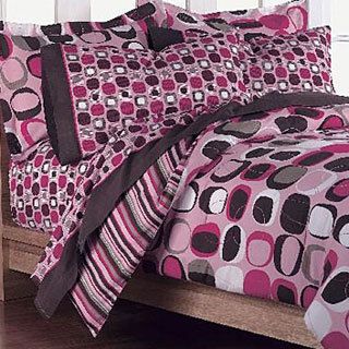 Chf Industries Opus Pink 5 piece Twin size Bed In A Bag With Sheet Set Pink Size Twin