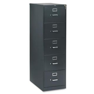 Hon 310 Series 26.5 inch Deep Full Suspension Charcoal Legal File Cabinet