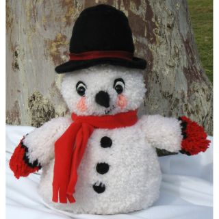 Huggables Snowman Stuffed Toy Latch Hook Kit 16 Tall