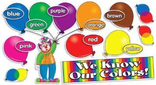 Scholastic Teacher's Friend We Know Our Colors Mini Bulletin Board (TF8061)  Themed Classroom Displays And Decoration 