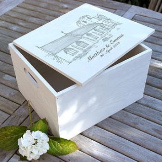 personalised illustration keepsake box by letterfest