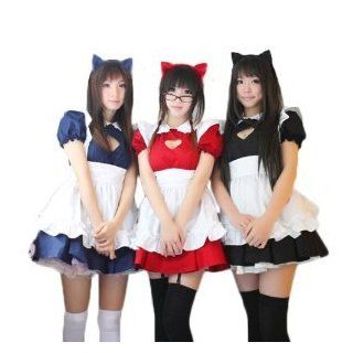 The M size M04 red set point with four knee high costume maid cosplay cat ears cat Chira Chest Show made Valley Moe Moe (japan import) Toys & Games