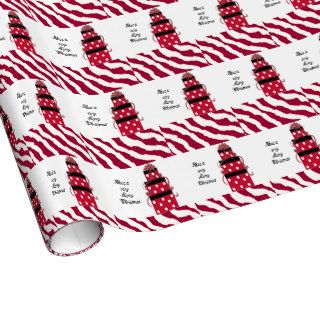 Red and White Christmas Packages Gift Wrap Paper