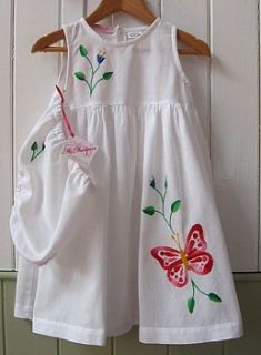 hand embroidered butterfly dress by mi mariposa