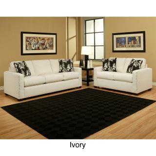 Furniture Of America Contemporary Two piece Sofa And Loveseat Set
