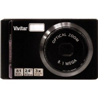 Vivitar ViviCam 8225   Digital camera   compact   8.1 Mpix   supported memory SD, SDHC   Black  Point And Shoot Digital Cameras  Camera & Photo