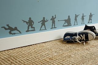 skirting board heroes wall stickers by philip watts design