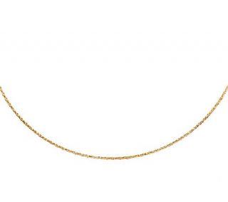14K Gold 18 Mirror Omega Necklace, 1.7g —