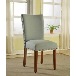 Sea Foam Nail Head Parsons Chairs (Set of 2) Dining Chairs
