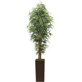 Laura Ashley 7 foot High End Realistic Silk Bamboo Tree With Planter