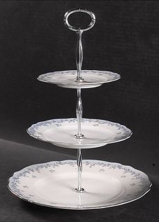 Franconia   Krautheim Delphine 3 Tiered Serving Tray (DP, SP, BB), Fine China Di