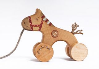 personalized wooden winking horse by wooden toy gallery
