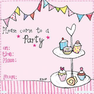 party invitations by paper salad