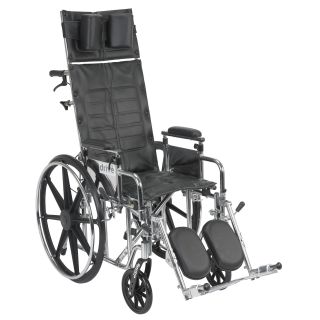 Sentra Hydraulic Reclining Wheelchair With Various Arm Styles And Elevating Leg Rest
