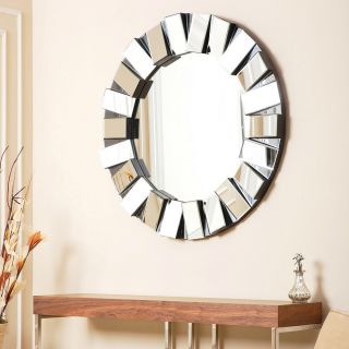 Abbyson Living Portico Round Wall Mirror