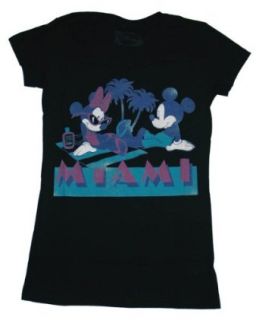 Mickey And Minnie Mouse Disney Miami Vintage Style Soft Juniors Babydoll T Shirt Select Shirt Size Small Clothing